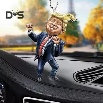 2 шт. подвесное украшение на рождественскую елку с шнурком, легко повесить забавное акриловое украшение на рождественскую елку, праздничный декор чёрный