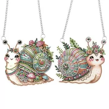 2 шт. Подвесной кулон с изображением животных и бриллиантов, стразы, подвески для окон GH2011