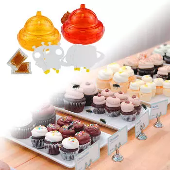 2 шт. подвесные ловушки для плодовых мух в форме космического корабля для ферм, огородов и садов снаружи Style B