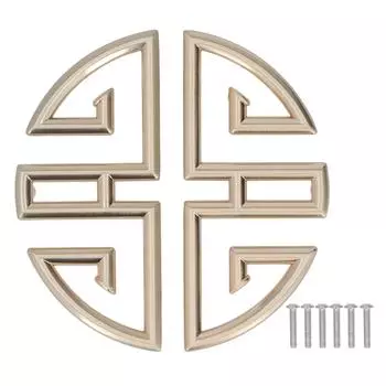 2 шт. полая ручка для шкафа из цинкового сплава, простая установка, элегантная китайская антикварная полая ручка для