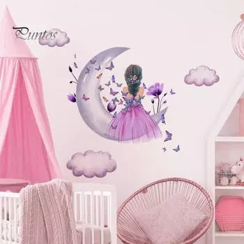 2 шт. Полезная прозрачная печать долговечная настенная наклейка для гостиной масляный узор серия бытовые принадлежности