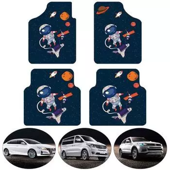 2 шт. Полезные устойчивые к царапинам универсальные автомобильные коврики с мультяшным рисунком, противоцарапающие коврики, аксессуары A красный