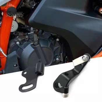 2 шт. Полезный держатель троса сцепления из нержавеющей стали с антикоррозийным покрытием, держатель кронштейна для крепления троса сцепления двигателя мотоцикла оранжевый