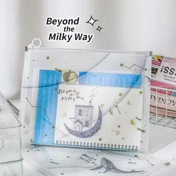 2 шт. полипропиленовый мешок на молнии сумка для документов водонепроницаемые папки на молнии A4 школьные канцелярские принадлежности пенал сумки для хранения