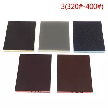 2 шт., полировальная шлифовальная губка, наждачная бумага, различные абразивные инструменты 320#-400#