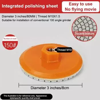 2 шт. полировальный диск для влажной и сухой полировки абразивный диск для шлифовки мрамора гранита бетона шлифовальный станок для столешницы камень шлифовальный станок полировщик