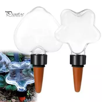 2 шт. поливочный шип с водяным шаром, самополивающийся вставной элемент для кашпо, простые в использовании устройства для капельного орошения растений с медленным высвобождением для Love Heart