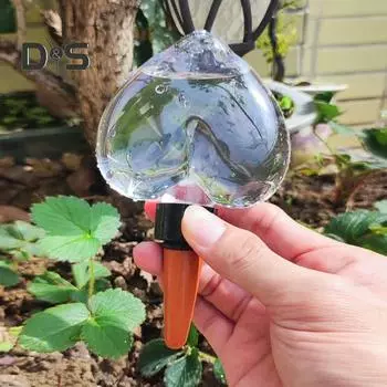 2 шт. поливочный шип с водяным шаром, самополивающийся вставной элемент для кашпо, простые в использовании устройства для капельного орошения растений с медленным высвобождением для Love Heart