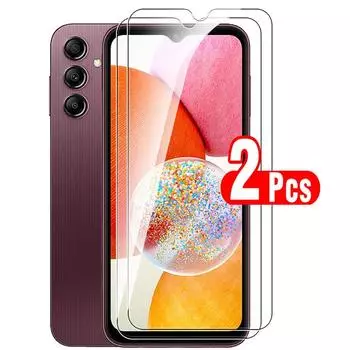 2 шт. полное покрытие закаленное стекло для Samsung Galaxy A14 A 14 14A 4G 5G SamsungA14 защитные пленки для экрана телефона защита защитное стекло For Samsung A14 4G чистый