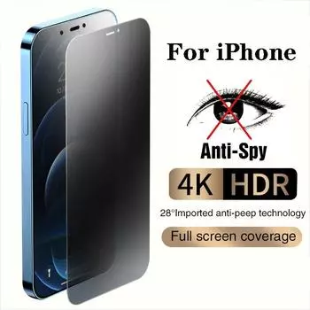 2 шт., полное покрытие, защита от шпионажа для iPhone 11, 12, 13, 14, конфиденциальное стекло для iPhone 14 Pro 14 Plus 13 PRO 12 Pro 11 Pro 8 Plus XR, закаленное стекло iPhone 14 Pro Max