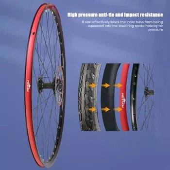 2 шт., полоса подкладки на обод велосипеда, MTB, горная дорога, обод шины для велосипеда, внутренняя трубка, антипрокольная лента, 700C/26/27,5/29 дюймов, защитная лента для подкладки шины B