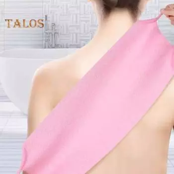 2 шт. Полотенце для ванной, полотенце для глубокой очистки спины, тела, душа, пенящееся сетчатое покрытие, быстросохнущая отшелушивающая ткань, полотенце для тела розовый