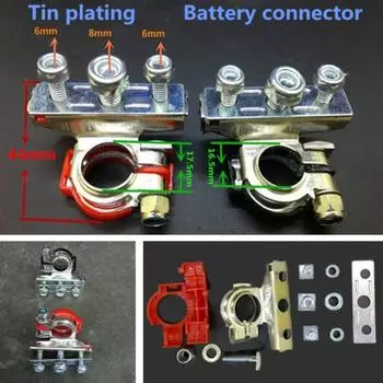 2 шт. положительные отрицательные фургон, автомобиль, грузовик, клеммы, аккумуляторные разъемы, зажимы
