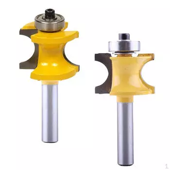 2 шт. полукруглые подшипниковые насадки 8 мм, закругленный нос с фрезой с твердосплавным наконечником C3