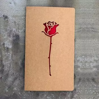 2 шт. полых поздравительных открыток ко Дню святого Валентина, ко Дню матери / открыток из крафт-бумаги, праздничных открыток, открыток на день рождения, подарочных карт с благословением 10x17cm