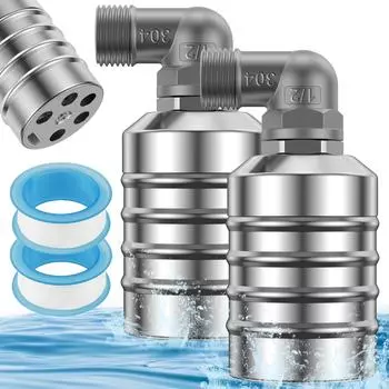 2 шт. поплавковый клапан контроля уровня воды из нержавеющей стали автоматический плавающий шаровой клапан мини автоматический запорный клапан для резервуара с водой аквариумная вода United States