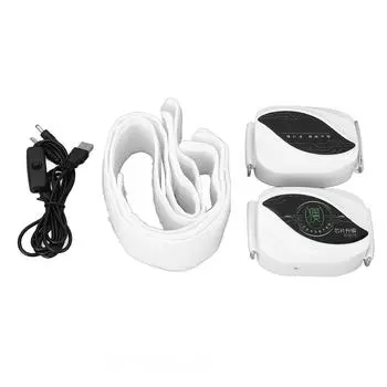 2 шт. пояс для похудения ABS нейлоновый регулируемый портативный вибрационный массажер для живота с крючком и