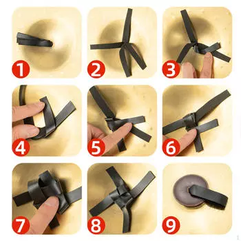 2 шт., поясная ручка для тарелок, китайский гонг, симфонический ремонт, ударный инструмент коричневый