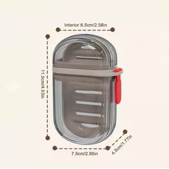 2 шт. Портативная мыльница Нескользящая Дорожная мыльница IPX4 Водонепроницаемая Пластиковая Герметичная Мыльница Принадлежности для Ванной Комнаты Кемпинга Путешествий