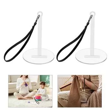 2 шт. Портативный держатель пряжи на запястье с ремешком на запястье, держатель пряжи, дозатор пряжи с запястным шнурком для вязания крючком