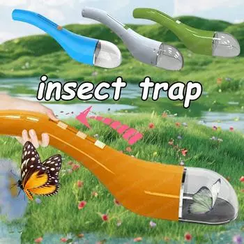 2 шт. портативный прозрачный ловец насекомых для использования в помещении и на открытом воздухе, детская игрушка, наблюдатель за насекомыми для исследования на открытом воздухе White 1PCS