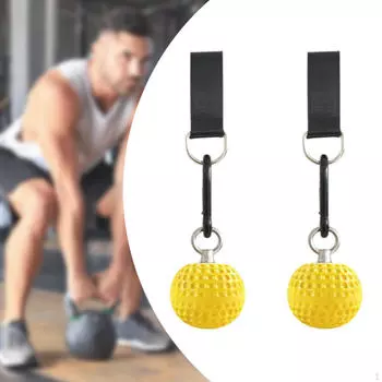 2 шт. Power Grip Ball Climbing Hold Strength Workout Pull up Ball Diameter 7.2cm_Black Strap