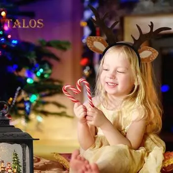 2 шт. повязка на голову в виде рогов оленя, рождественский обруч для волос в виде косплея, для взрослых, реалистичные уши в виде рогов оленя, аксессуар для волос 2pcs