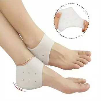 2 шт. пяточные чашки для подошвенного фасциита, гелевые чашки для ахиллова тендинита, костной шпоры, боли в ногах, облегчают боль для мужчин и женщин белый