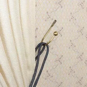 2 шт. практичные крючки для подхвата штор, полированные, однотонные, однотонные, для ванной комнаты, спальни, гостиной, U-образный зажим для штор