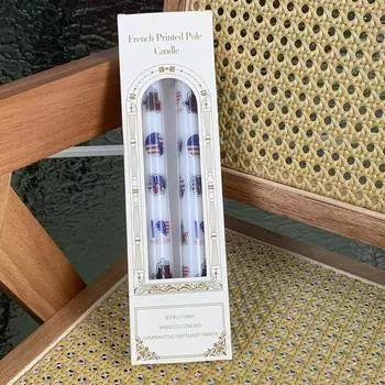 2 шт. праздничных свечей в честь Дня независимости - Свободы, коническая свеча 9,84 дюйма, для украшения дома в честь Дня независимости 4 июля