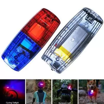 2 шт. предупреждающие стробоскопические фонари на плечо, светодиодные вспышки, клип-свет, предупреждающий сигнальный фонарь для спасения на открытом воздухе, дорожного движения, ночного бега, кемпинга A