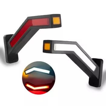 2 шт. Прицеп светодиодный боковой габаритный светильник контур габаритный фонарь грузовик фургон светодиодные фонари прицеп боковой маркер 2pcs