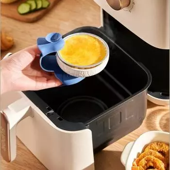 2 шт. прихватки, термостойкие силиконовые перчатки, противоскользящие мини-прихватки, толстый гибкий термостойкий держатель для кастрюли для кухни, приготовления пищи, выпечки 2pcs синий