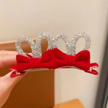 2 шт. принцесса бархат двухсторонний бант симпатичные заколки для волос для девочек детские головные уборы заколки для волос заколки аксессуары для волос