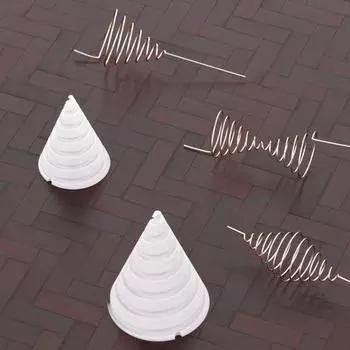 2 шт. приспособления для намотки катушек для садоводства, инструмент для изготовления антенн из медной проволоки, простые в использовании приспособления для проволочной антенны, принадлежности для сада 2pcs