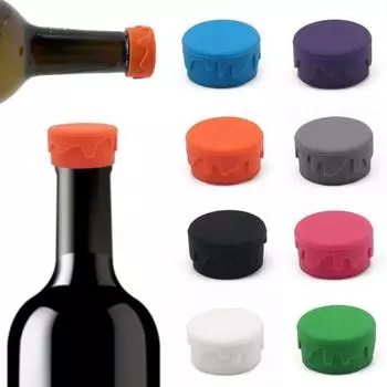 2 шт. пробка для бутылки, высокая прочность, эластичный силиконовый герметичный чехол для бутылки шампанского, вина, бытовые принадлежности оранжевый