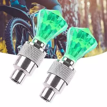 2 шт. прочная клапанная лампа со стержнем светодиодная лампа светодиодная блестящая светящаяся насадка для автомобильных шин красный