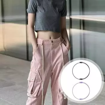 2 шт., прочные регулируемые ленты для одежды, удобные ленты для одежды, укороченный топ, инструмент, аксессуары для одежды L