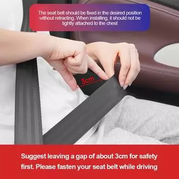 2 шт. прочные регулируемые зажимы для ремня безопасности автомобиля, противоскользящая пряжка ремня безопасности, простой зажим, фиксирующий зажим, регулятор ремня безопасности автомобиля чёрный