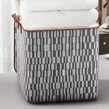 2 шт. прочные сумки для хранения одежды с укрепленными ручками большой вместимости с двойной молнией M 2pcs