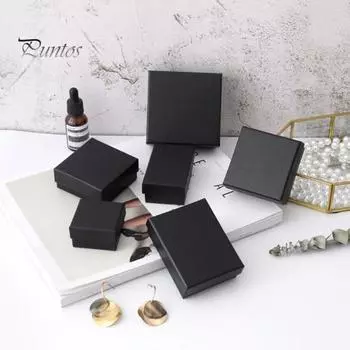 2 шт. прочный элегантный внешний вид удобный шкатулка для ожерелий браслет серьги упаковочная коробка ювелирные изделия органайзер бытовые принадлежности S