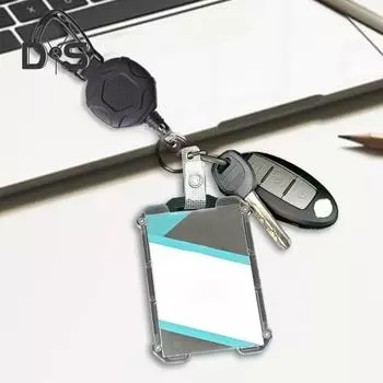 2 шт. прочный выдвижной брелок для ключей держатель для бейджа стальной шнур с карабином легко вытягиваемая пряжка держатель для карт набор G