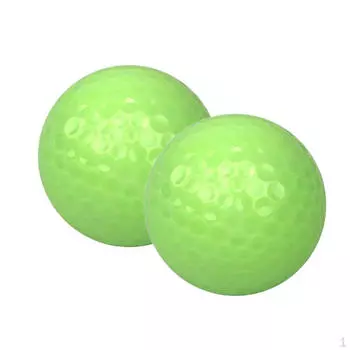 2 шт. профессиональные светящиеся мячи для гольфа для тренировок в темных ночных видах спорта