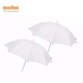 2 шт. профессиональный 33-дюймовый 84 см белый полупрозрачный мягкий зонт для фотостудии со вспышкой 1PCS