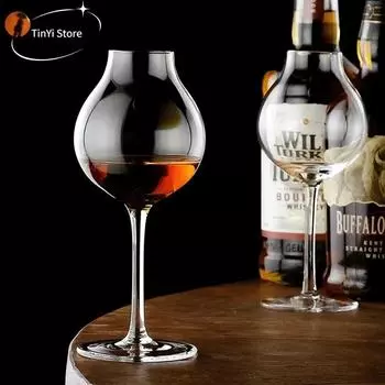 2 шт. Профессиональный блендер Whiskey Copita Nosing GlassTulip Bud Whisky Crystal XO Chivas Regal Goblet Cup Бокалы для дегустации вина 250ml