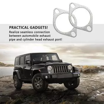 2 шт., прокладка для производительности выхлопных газов автомобиля, высокая эффективность двигателя, снижение шума, уменьшение выхлопной трубы