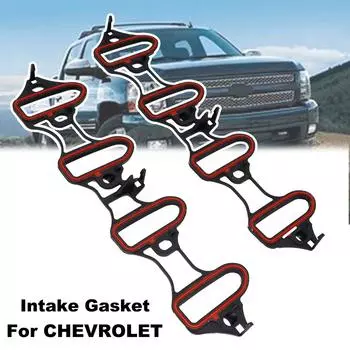 2 шт., прокладка впускного коллектора для автомобильных двигателей, запасные части для Chevy Chevrolet Silverado Hummer 1999-2015 5.3L 6.0L OHV 89060413