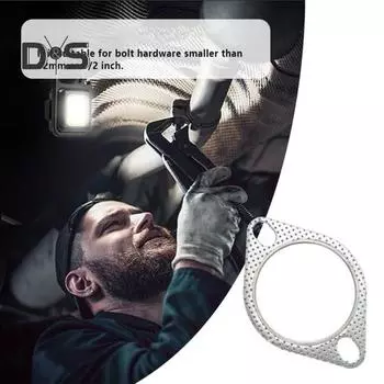 2 шт., прокладка выхлопной трубы автомобиля, высокая производительность, повышение эффективности двигателя, снижение шума, прокладки выхлопной трубы 2pcs