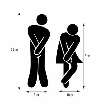 2 шт. Простая установка и широкое применение настенная наклейка для туалета, зеркала для ванной, ресторана золотой