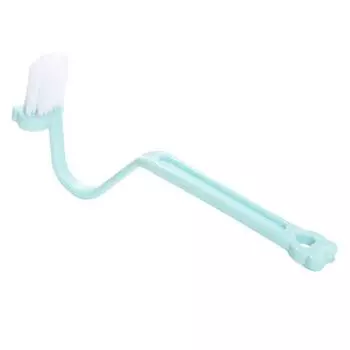 2 шт., простая в использовании, с сильным моющим эффектом, без заусенцев, туалетная щетка, боковая, мертвая, для уборки в углу, домашний инвентарь зелёный